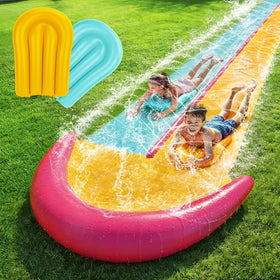 TOY Life giant water slide 20ft in backyard for energetic summer fun