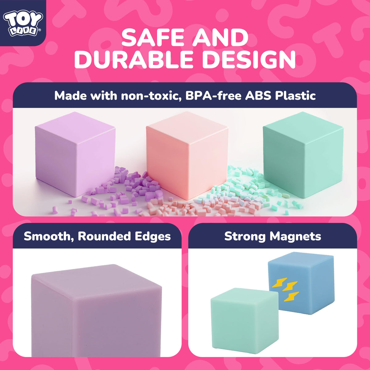 TOY Life magnetic blocks encourage imaginative play and family learning sessions.