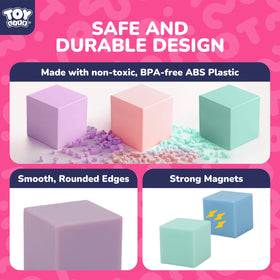 TOY Life magnetic blocks encourage imaginative play and family learning sessions.