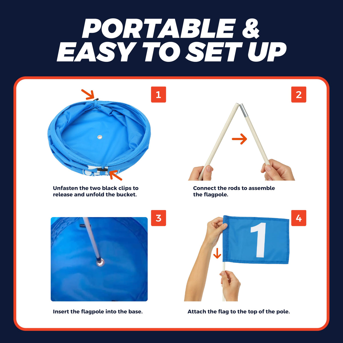 TOY Life Golf Game Set easy setup demonstrated for fast, flexible fun