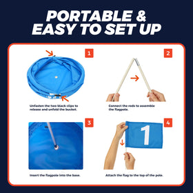 TOY Life Golf Game Set easy setup demonstrated for fast, flexible fun