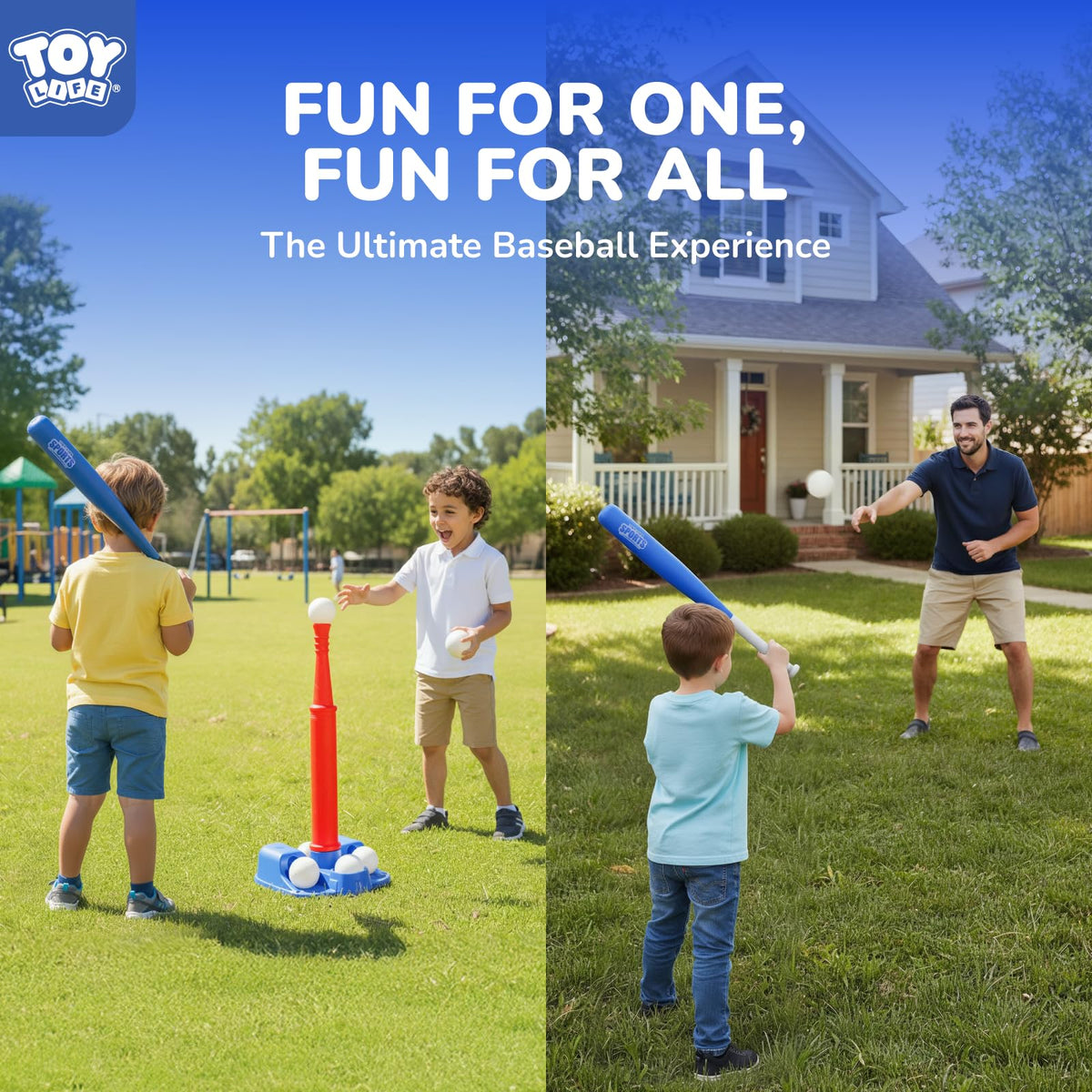 TOY Life hang-on-wall design saves space during indoor or outdoor play