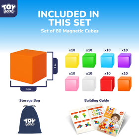 TOY Life idea book and storage bag included for quick setup and tidy storage.
