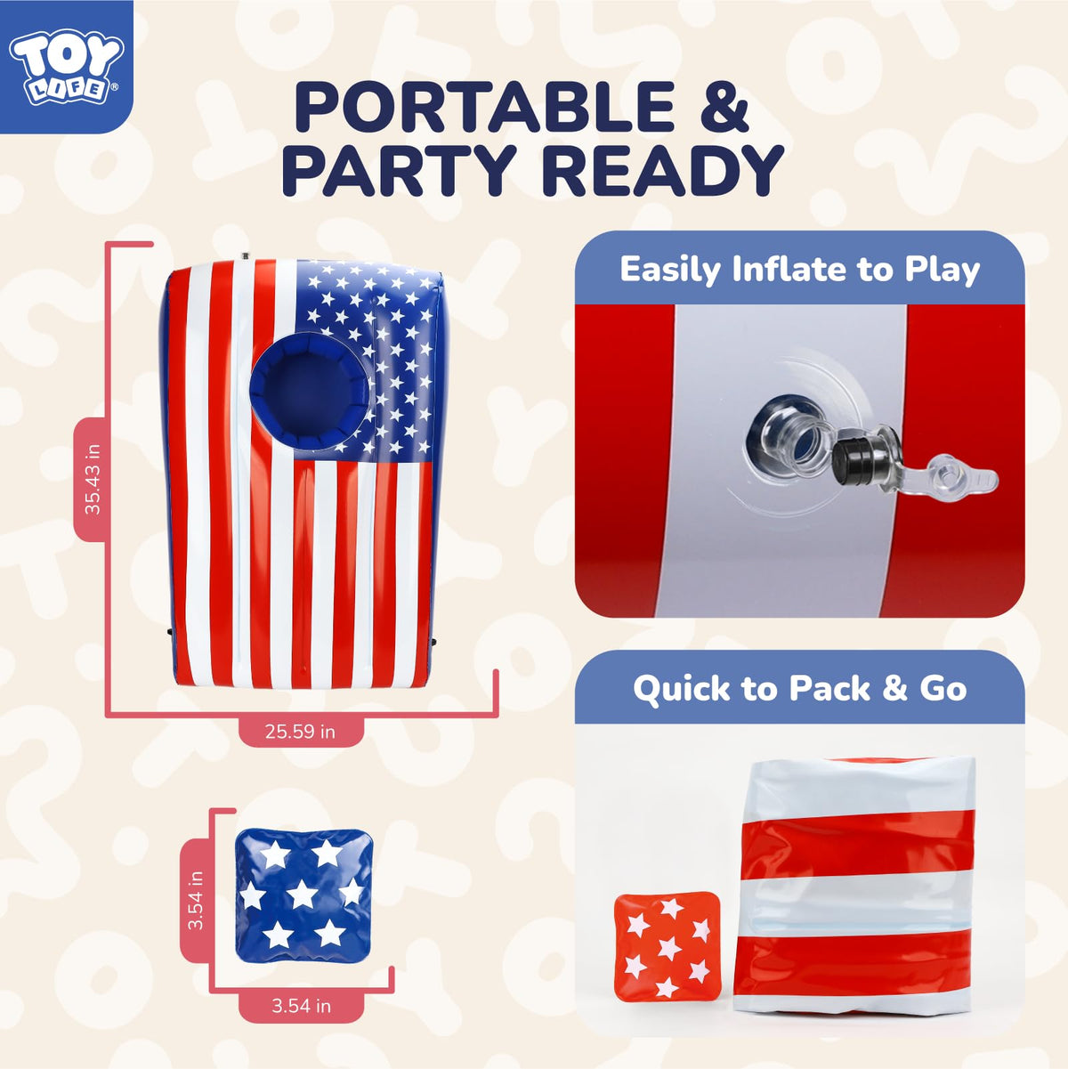 TOY Life separate inflatable boards ready for poolside fun.