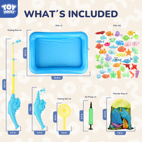 TOY Life inflatable pool for portable bath fishing adventures