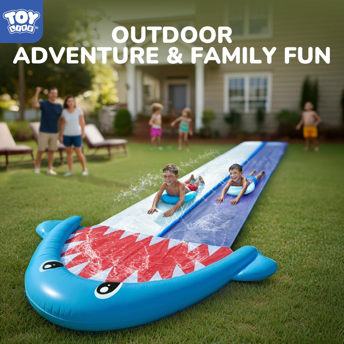 TOY Life inflatable design inflates quickly with a standard air pump