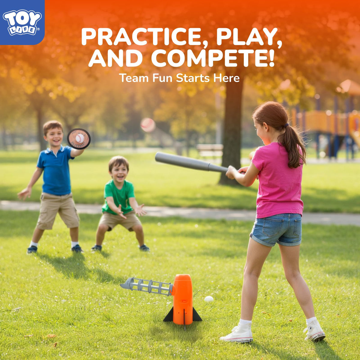 TOY Life kid-safe baseball bat with comfortable grip for young hitters