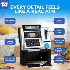 TOY Life Kids Bank ATM code-lock emphasizes secure access