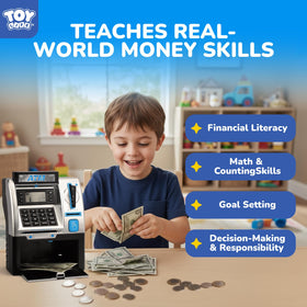 TOY Life Kids Bank ATM durable design for kids' play