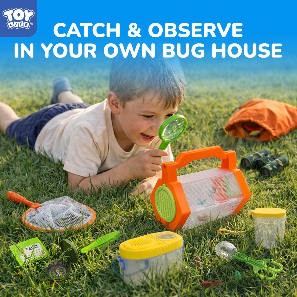 TOY Life butterfly net captures tiny wonders without disturbing critters.