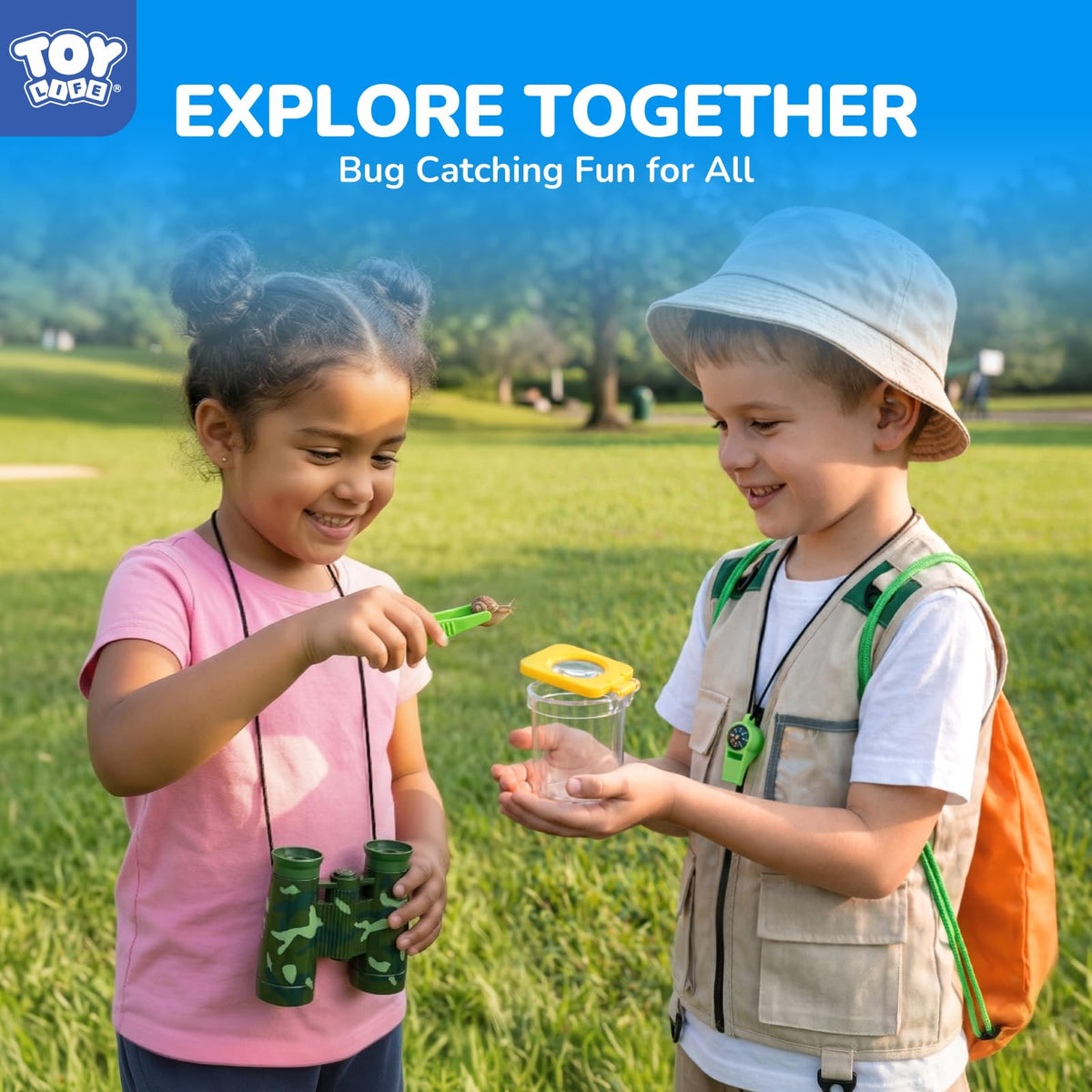 TOY Life magnifying glass supports close insect observation for curious explorers.