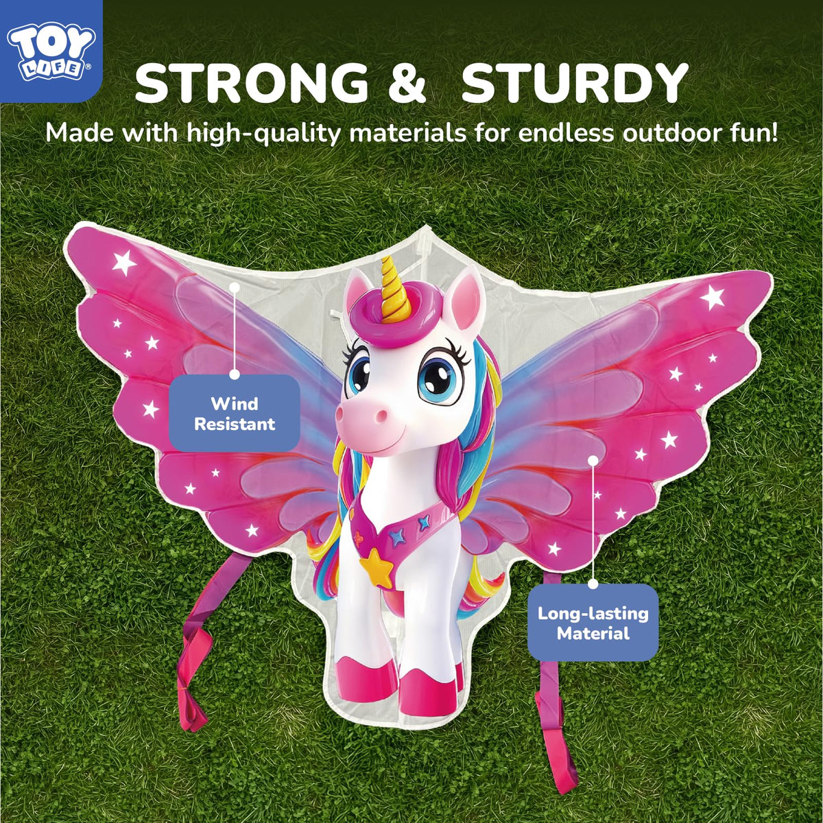 TOY Life 328ft string with 600D design for long-line flights.