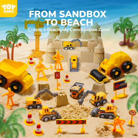 Large TOY Life construction trucks for building and roleplay