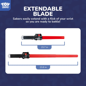 TOY Life light up saber with metallic handle accents for authentic cosplay