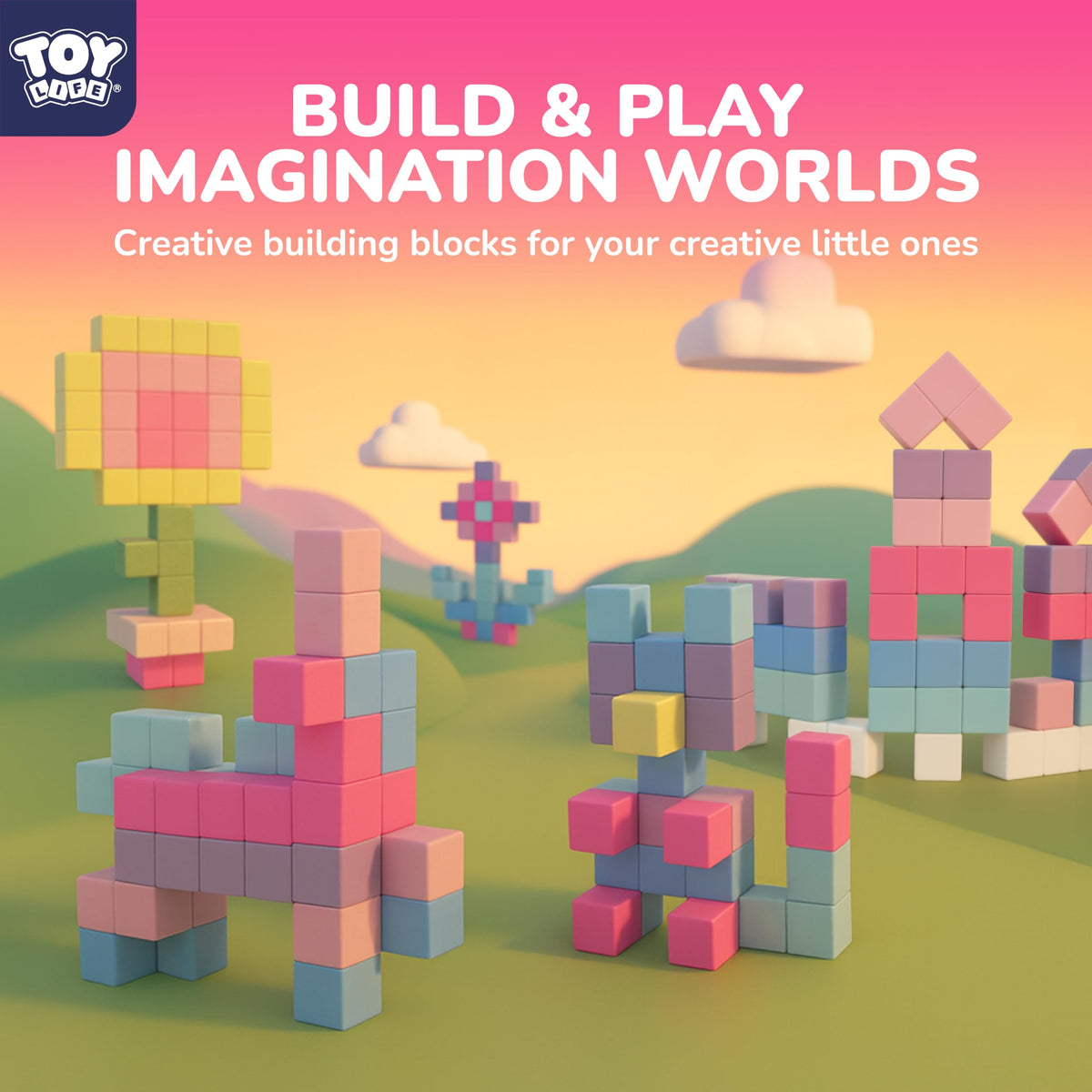 TOY Life magnetic blocks engage children in building and problem-solving through open-ended play.