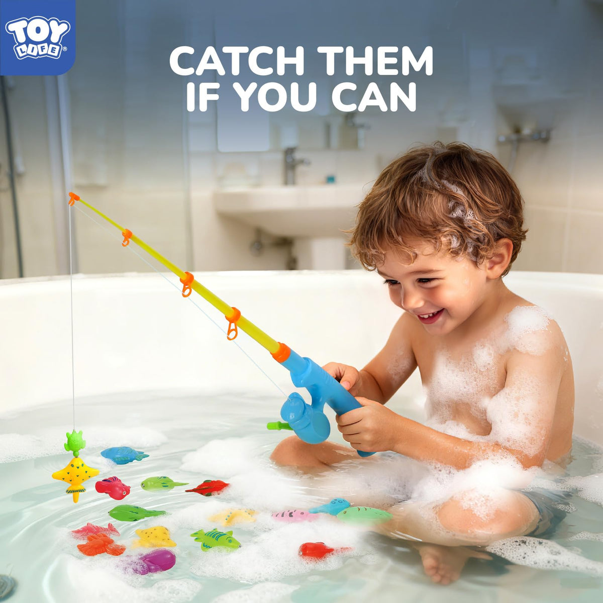 TOY Life colorful magnetic fish variety supports color recognition.