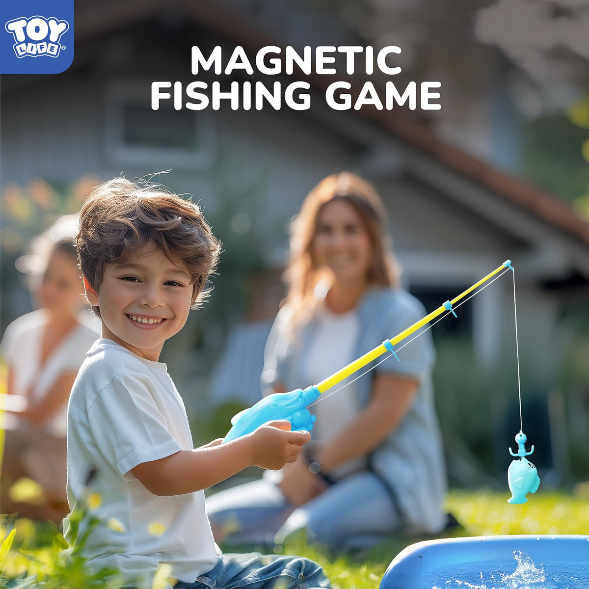 TOY Life magnetic fishing nets set for toddler-friendly fishing activity