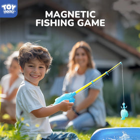 TOY Life magnetic fishing nets set for toddler-friendly fishing activity