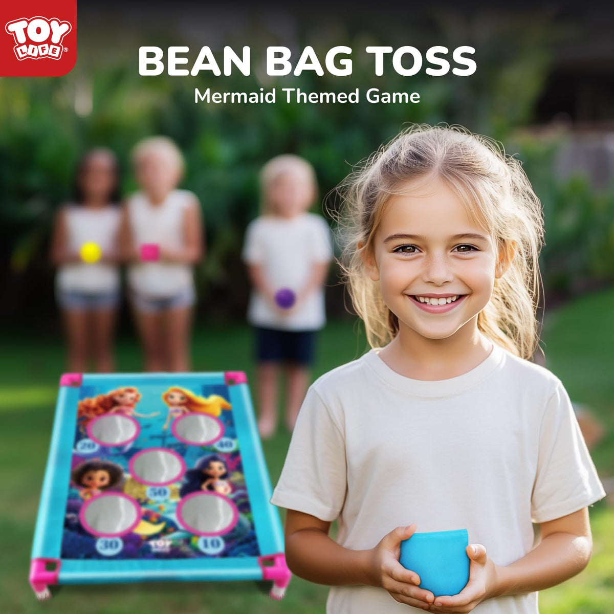 TOY Life Mermaid bean bags ready for safe tossing indoors or outdoors.
