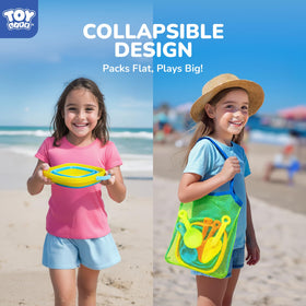 TOY Life mesh bag keeps beach toys organized and dry.