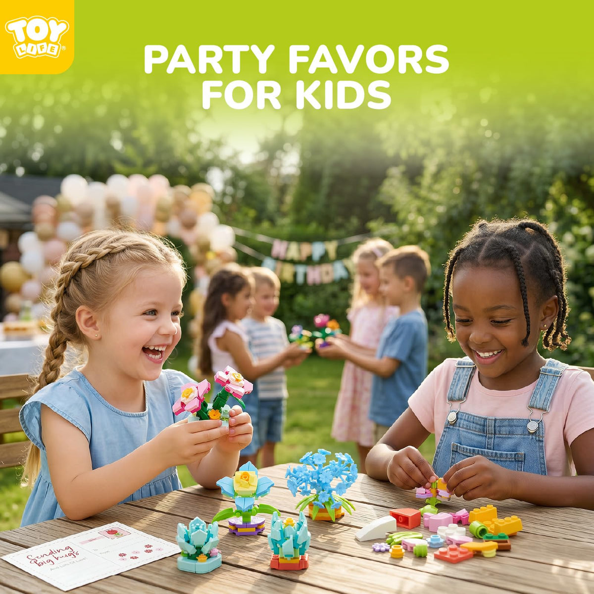 TOY Life mini flower succulent blocks spark imaginative play.