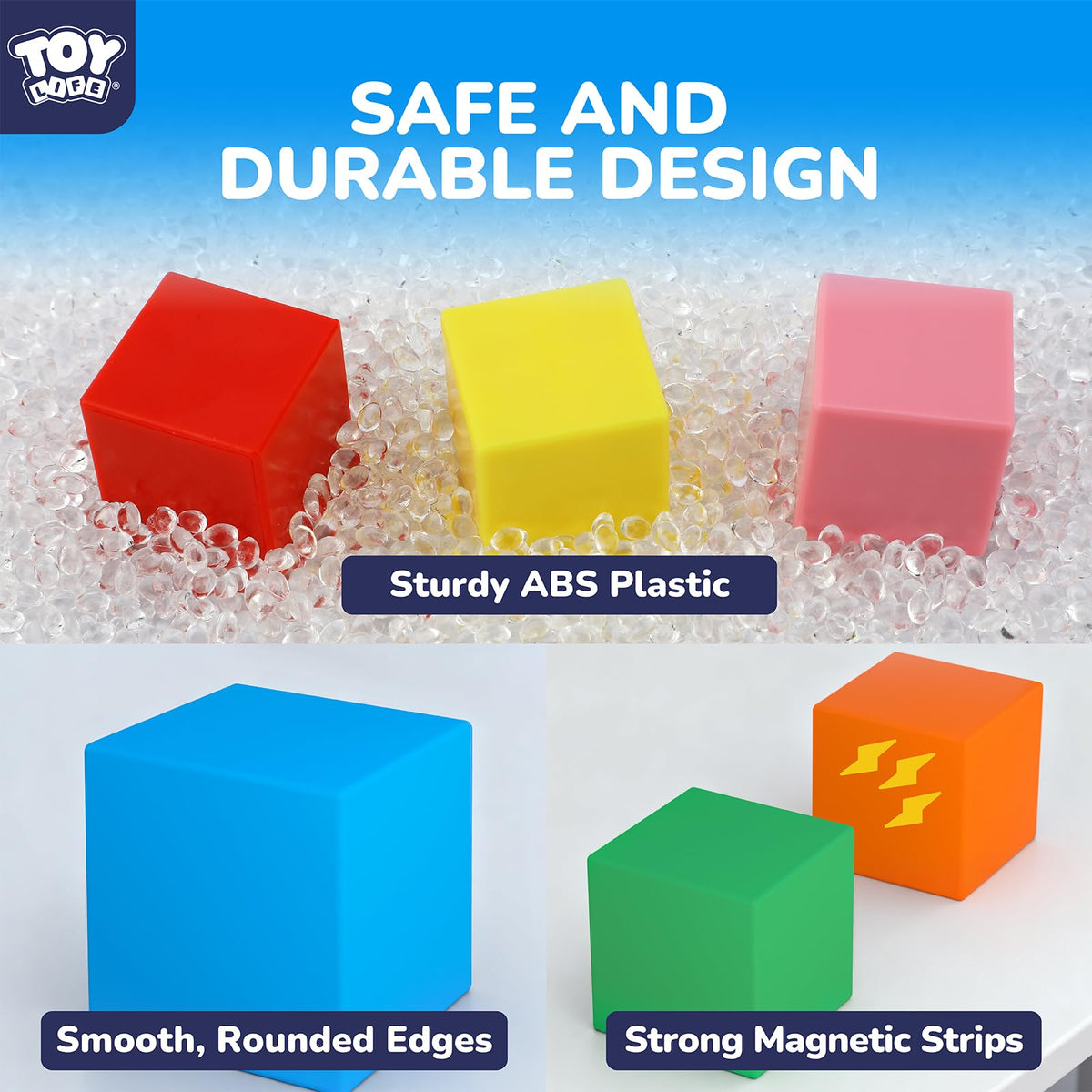 TOY Life Montessori-inspired magnets support motor skills and spatial thinking.