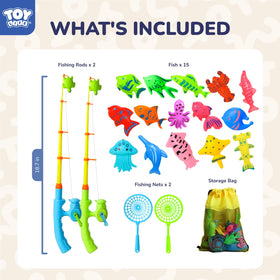 TOY Life multiple fishing rods enable shared play.