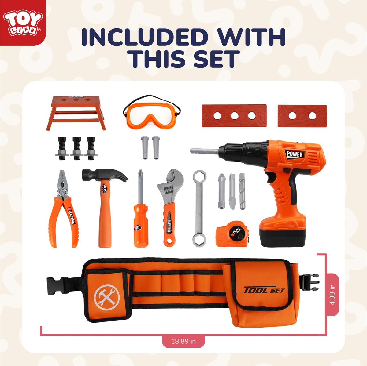 TOY Life needle-nose pliers add realistic detail for imaginative construction.