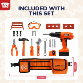TOY Life needle-nose pliers add realistic detail for imaginative construction.