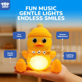 TOY Life Night light mode provides soothing illumination for bedtime routines.