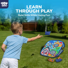 TOY Life portable backyard toss board ideal for parks and patios.