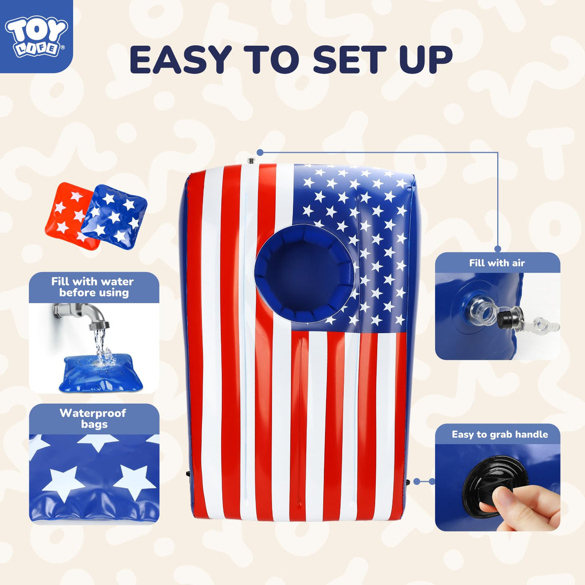 TOY Life portable carry bag for quick pool setups.