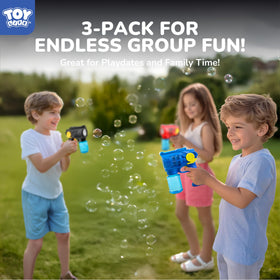 TOY Life refill solution bottles for quick, mess-free bubble reloading.