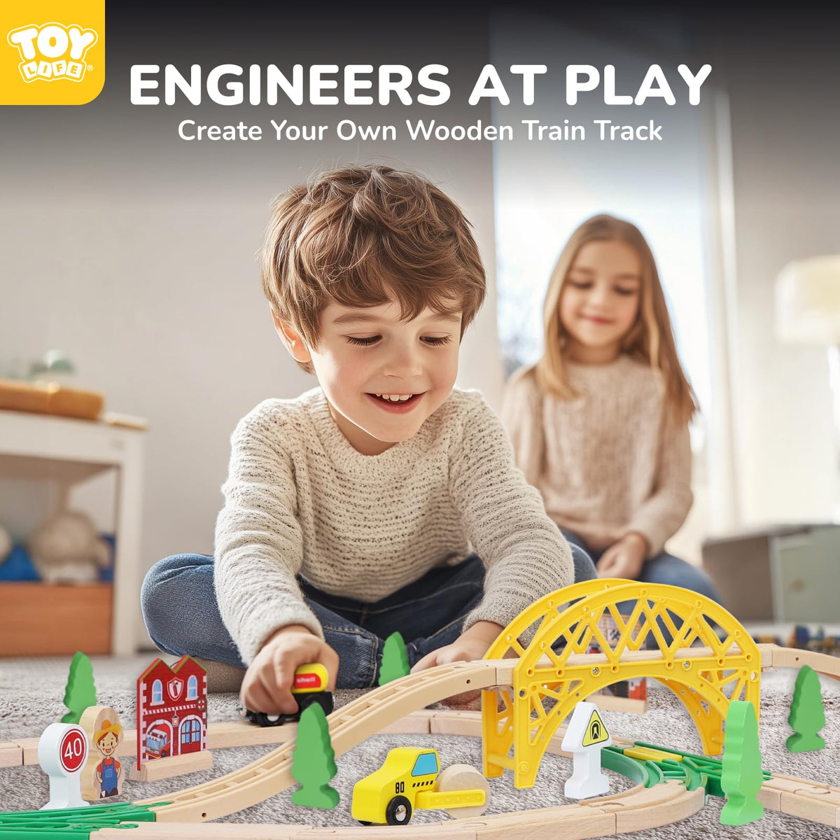 TOY Life road roller – extra vehicle for realistic construction scenes.