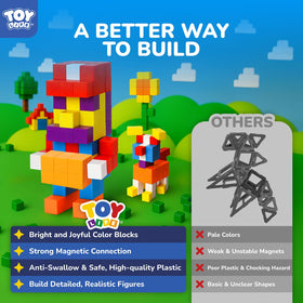 TOY Life safe ABS plastic blocks ensure durable, kid-safe play experiences.