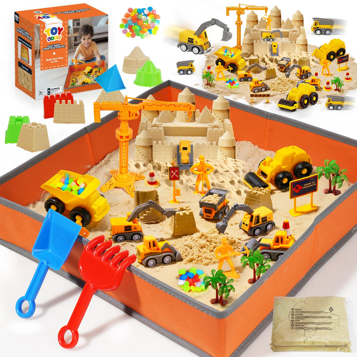 TOY Life sensory bin play area ready for imaginative construction