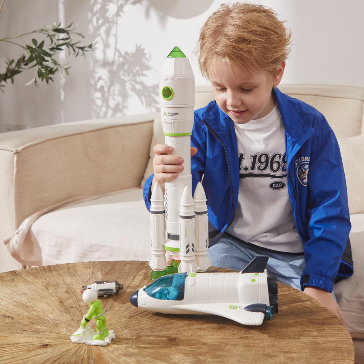 TOY Life Space Rocket includes astronaut figure for storytelling fun