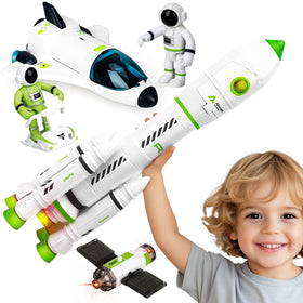 TOY Life Space Rocket with astronaut figure for imaginative play