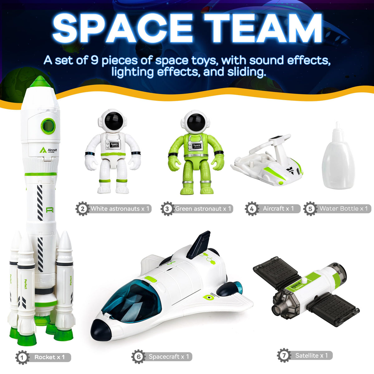 TOY Life Space Rocket lighting and sound for immersive space adventures