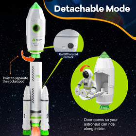 TOY Life Space Rocket planet base for secure landings in pretend missions