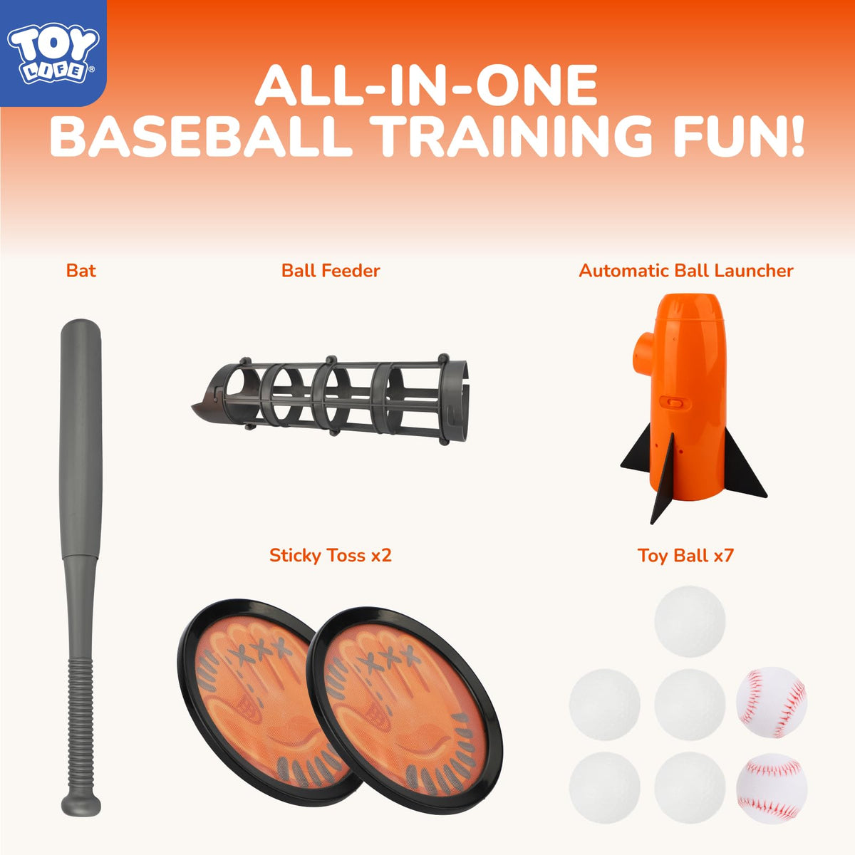 TOY Life sticky catch gloves pair for secure catches during drills