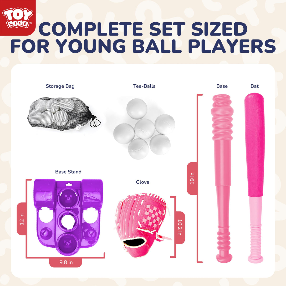 TOY Life T Ball Set glove ready for fielding practice and catching basics