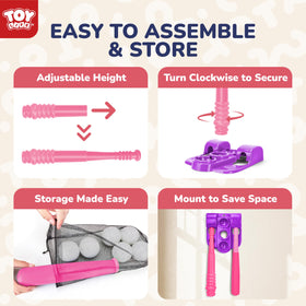 TOY Life T Ball Set six baseballs and storage bag for easy organization