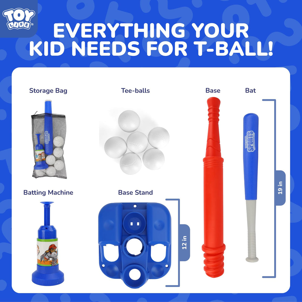 TOY Life oversized bat with comfortable grip for beginner swings
