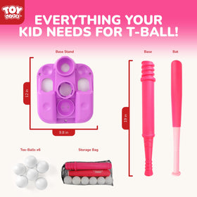 TOY Life tee and bat setup ready for early swing practice.