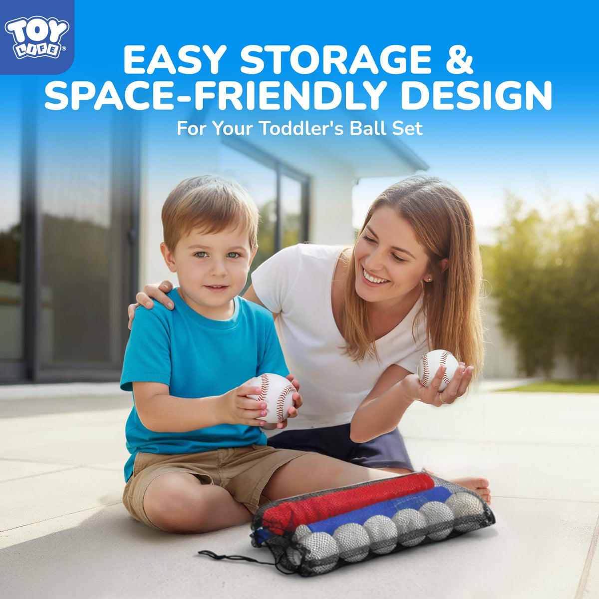 TOY Life Tee Ball Set perfect outdoor activity for kids ages 3–5.