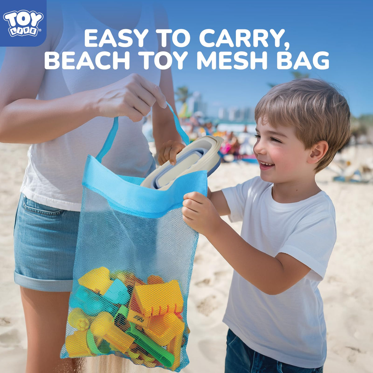 TOY Life travel-ready sand toys perfect for summer trips and beach days.