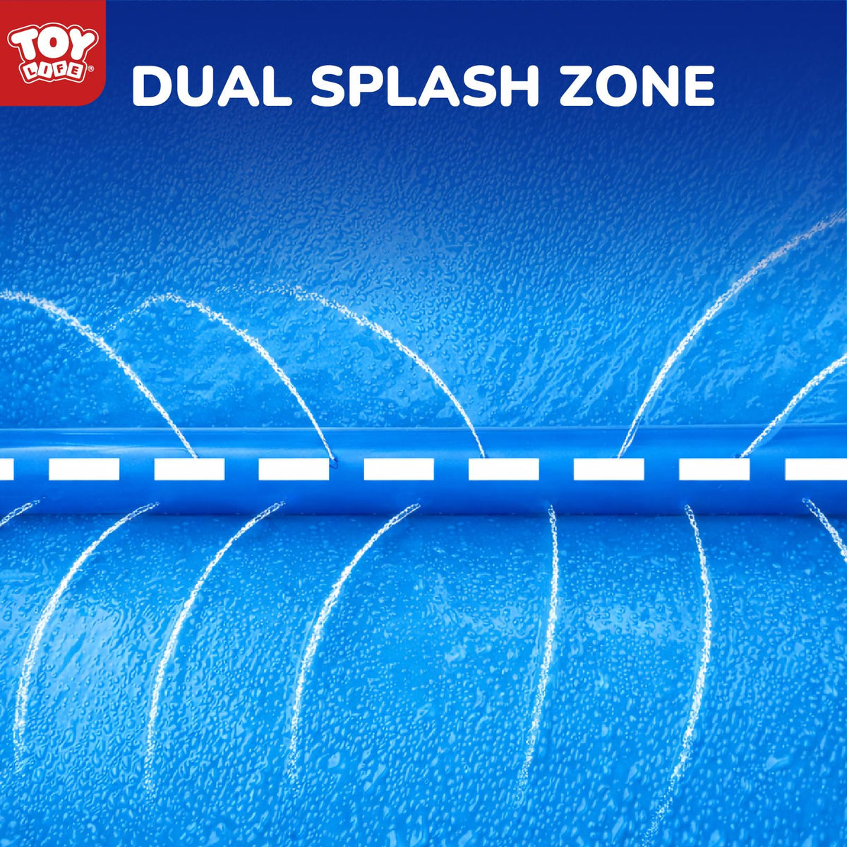 TOY Life two-lane slip and slide encourages friendly racing.