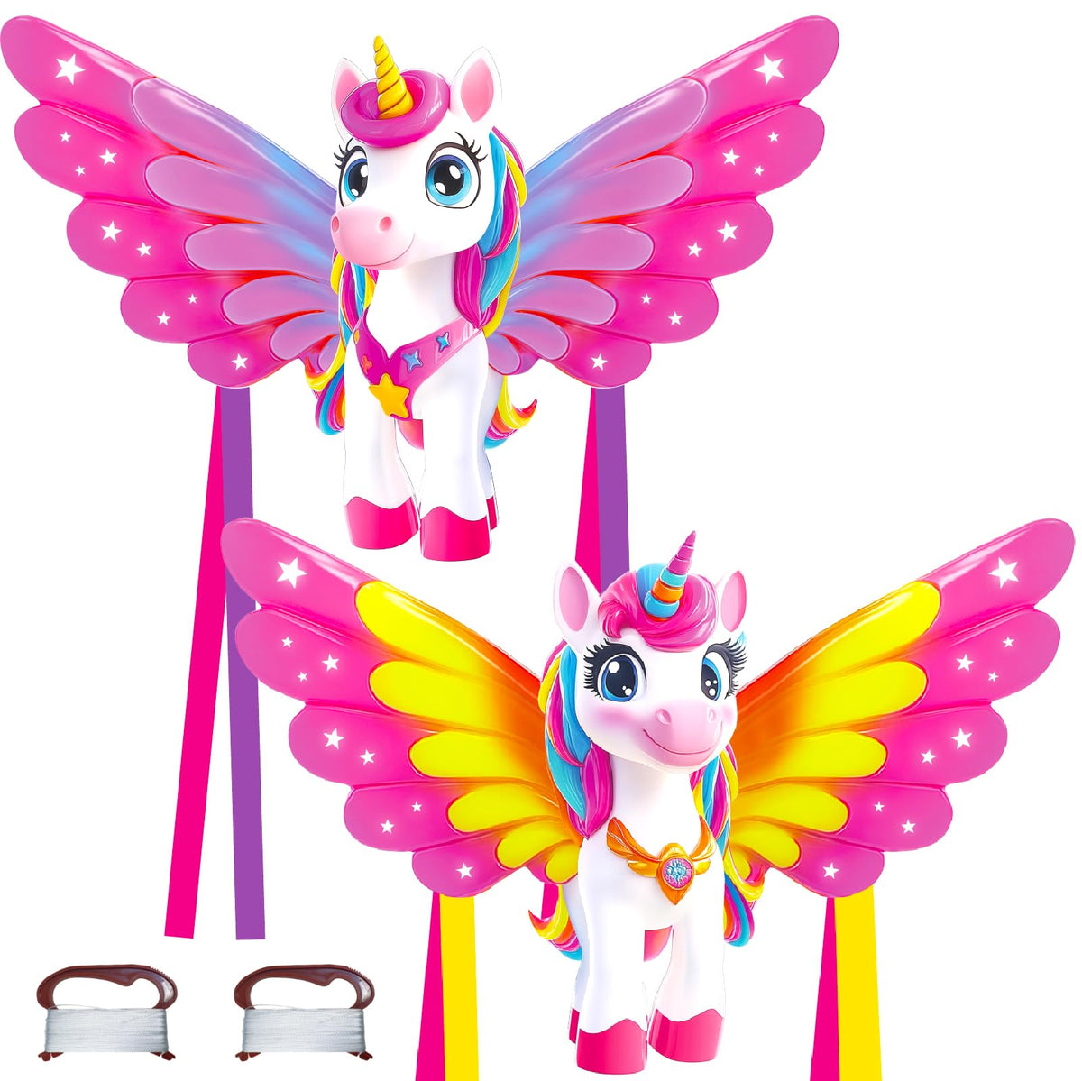 TOY Life unicorn kite: giant design for easy, stable flight.