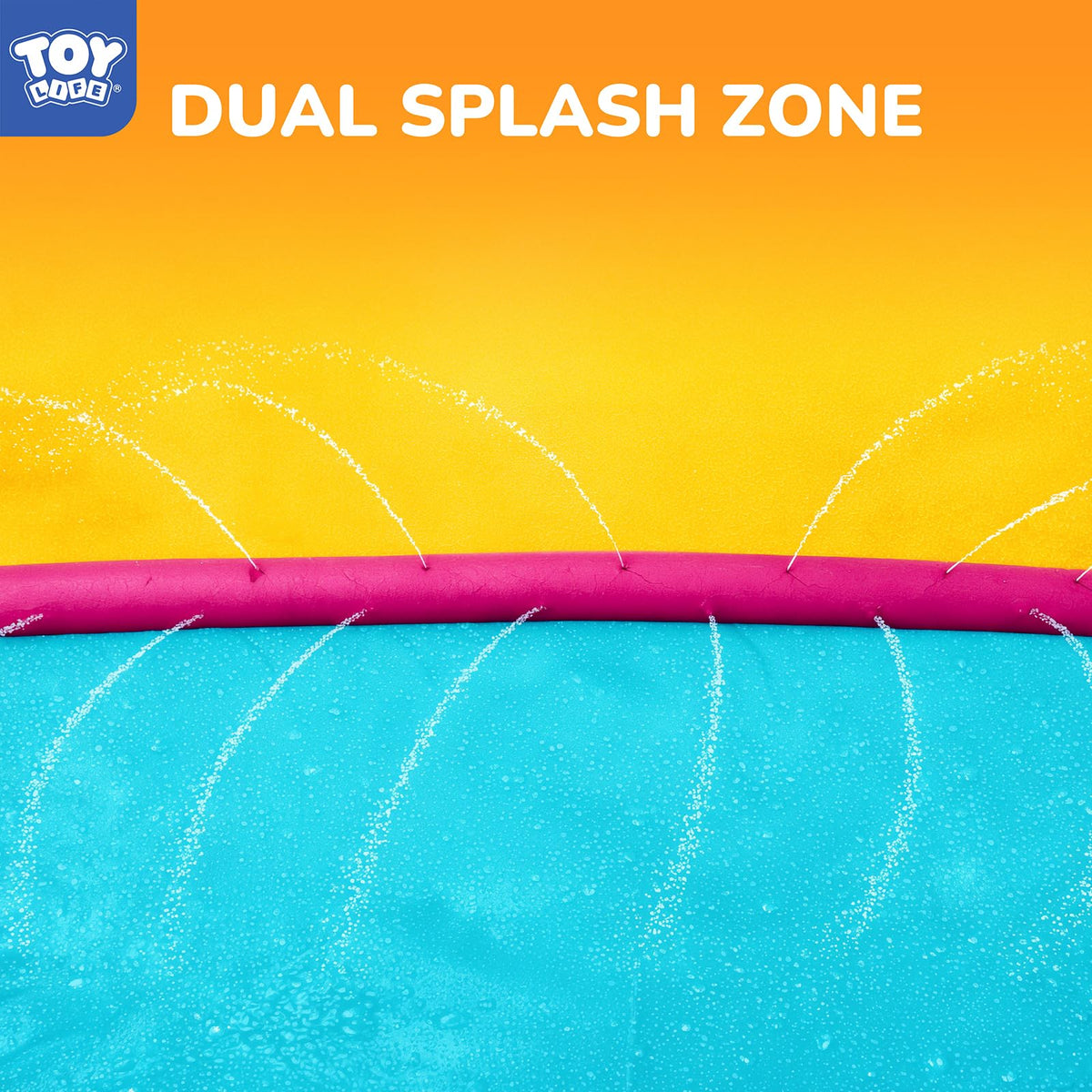 TOY Life water slide built-in sprinklers keep surface wet for nonstop play